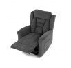 Polohovací křeslo, elektrické kabelové ovládání, šedá, látka, TV-7072 GREY2