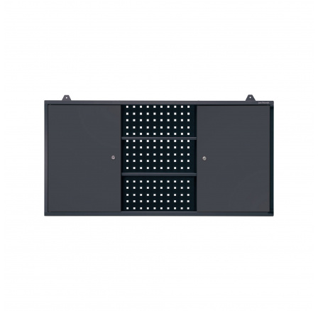 Závěsná skříňka na nářadí BEN, 1200 x 600 x 200 mm, antracitová