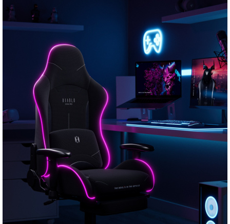 Herní křeslo LED RGB Starter černé Herní křeslo LED RGB Starter černé