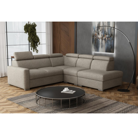 Sedací souprava Petrit VIII pravá Aragon hnědošedá