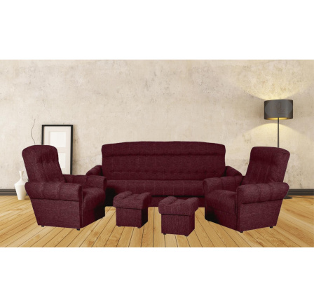 Sedací souprava Simona 3+1+1+2T Malmo 63 vínová