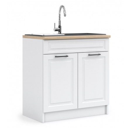 Kuchyňská dolní skříňka IRMA ZL80-2D1B, Bílá mat Kuchyňská dolní skříňka IRMA ZL80-2D1B, Bílá mat