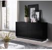 Tv komoda REJA KOM2D, černý lesk/černý lesk