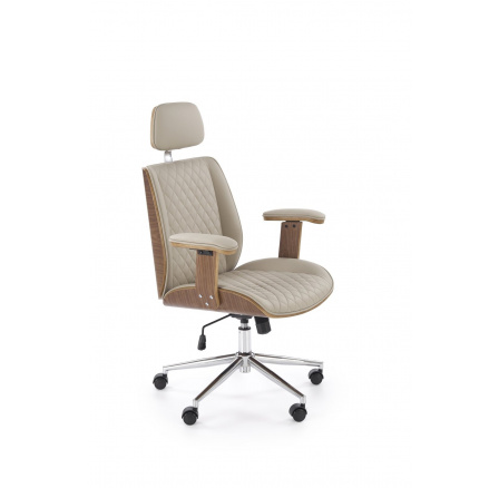 Kancelářské křeslo TIMBER, Ořech/Béžová