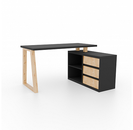 Rohový stůl Iwo II Grafit+Artisan Rohový stůl Iwo II Grafit+Artisan