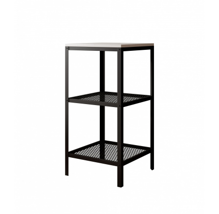 Regál Rolin Černý+Bílý Lesk