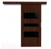 Posuvné dveře na stěnu CENTO 96 Wenge+Black Lacobel