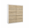 Posuvná skříň SPECTRA 180 Bílá+Sonoma