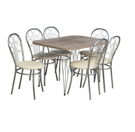 Stůl Retro na nohách Retro (bez židlí)