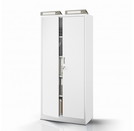 Kovová  skříň  JAN Compact 1750 x 800 x 400 mm, šedá