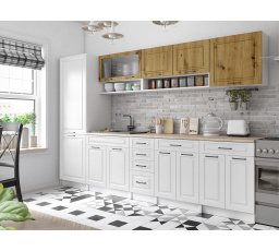 Kuchyňská linka Brigita 300/300 artisan/bílá MAT