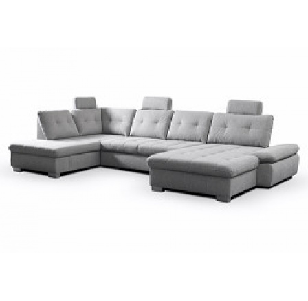 CREATIO U (CREMONA) OSL-3F-OSBP - 3X ZÁHLAVNÍK - sedací souprava světle šedá GEMMA 86 kolekce - "STA" (K250-Z)