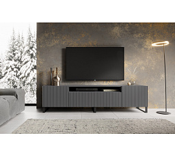 TV skříňka NOEMI Stojící Grafit+Grafit