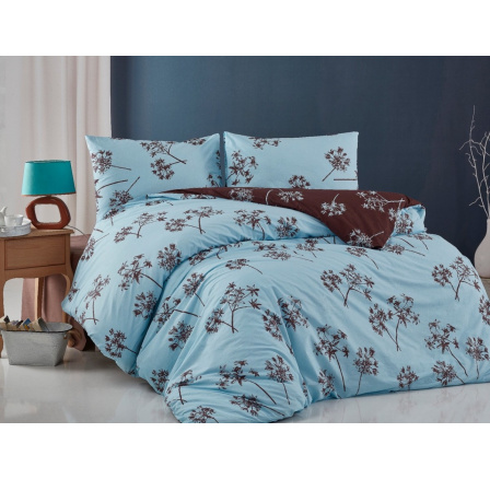 Povlečení francouzské bavlna 220x200,70x90 Liana blue Povlečení francouzské bavlna 220x200,70x90 Liana blue