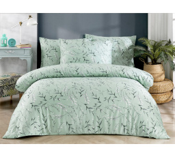 Saténový povlak na polštář Nessie green 50x70