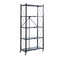 Kovový regál R4-FX 5P, Černý