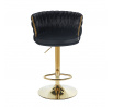 Barová židle H4-FX, černá / zlatá