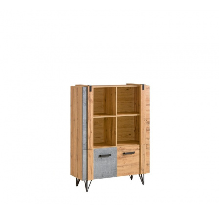 Systém "LOFTER" LO4 (Regál 2D) - Barva: beton millenium