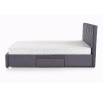 Postel s úložným prostorem BETINA 160 cm, Šedá