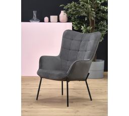 Křeslo CASTEL, světle šedé