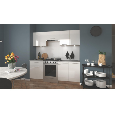 Kuchyňská sestava MARIJA 200, dub sonoma/bílý lesk Kuchyňská sestava MARIJA 200, dub sonoma/bílý lesk