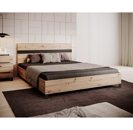 Dvoulůžková postel s rámem MALEN Artisan+Artisan