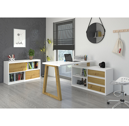 Rohový stůl IWO II Artisan+White Rohový stůl IWO II Artisan+White