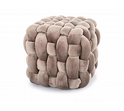 Taburet FARIS, Tmavě béžová VELVET
