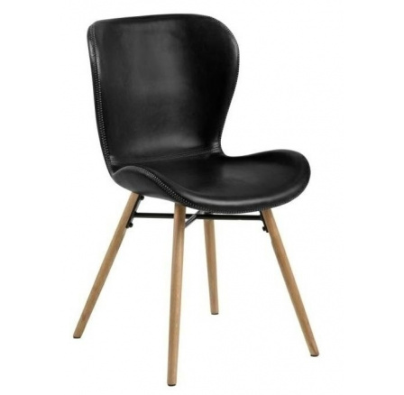 Židle Batilda Retro černá/přírodní