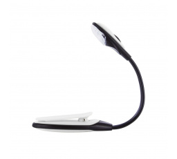 Lampička s klipem na čtení bílá