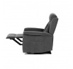 Polohovací křeslo, elektrické kabelové ovládání, šedá, látka, TV-7072 GREY2
