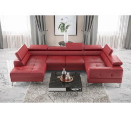 Rohová sedací souprava TOSCANIA MAX I 170x350x185 cm přírodní kůže - pravá, přírodní kůže - volitelná barva