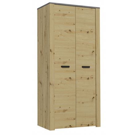 Skříň XL S2D, Dub Artisan + Smooth Grey Skříň XL S2D, Dub Artisan + Smooth Grey