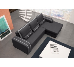 Rohová sedací souprava Perry P tm.šedá/sv.šedá