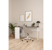 Psací stůl FELIX 118, Beton/Bílá