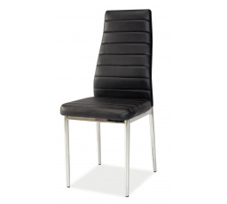 Jídelní židle H-261 BIS alu (H261BISSC) černá / nohy aluminium (S) (K150-Z)