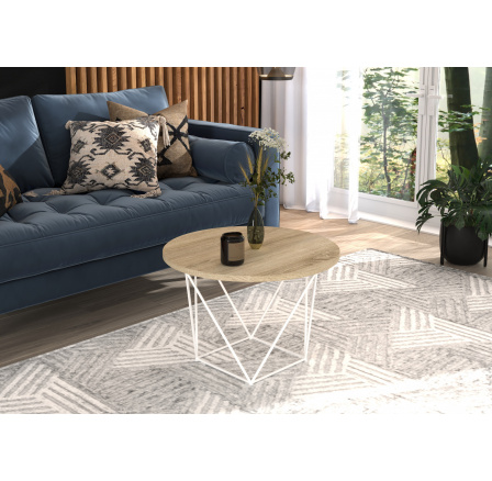 Konferenční stolek LIAM Bílý+Sonoma