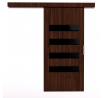 Posuvné dveře na stěnu FORLI 76 Wenge+Black Lacobel
