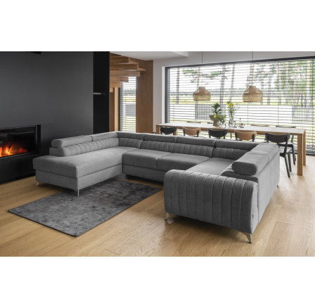 Rohová sedací souprava ve tvaru U LOUIS, Gojo 5 levá