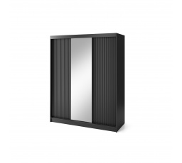 Posuvná skříň PRESCCO III, Černá 220