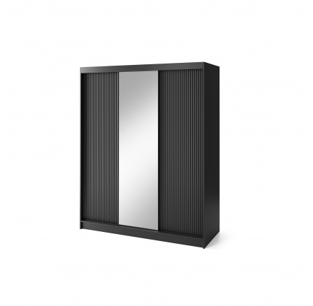 Posuvná skříň PRESCCO III, Černá 220