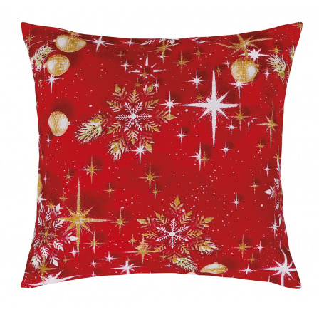 Vánoční povlak na polštářek 40x40 cm koule zlaté