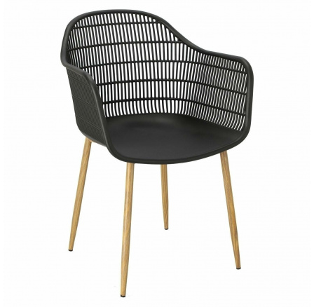 Židle Becker černá/přírodní