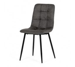 Jídelní židle, černá, látka vintage, CT-281 BK3