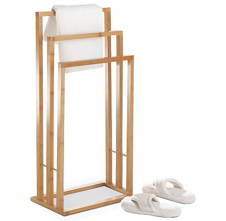Stojan na ručníky, masiv, hnědá, DR-039 Stojan na ručníky, masiv, hnědá, DR-039