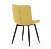 Jídelní židle, žlutá, látka, HC-462 YEL2