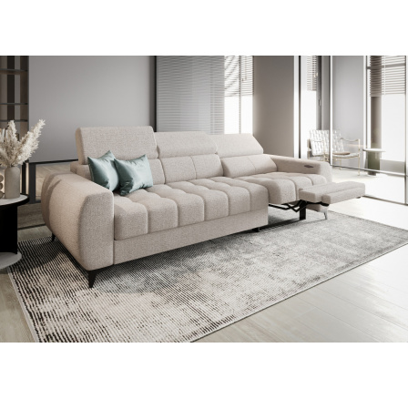 Sofa PORTO III , relax 263 cm - béžová, Pravá strana