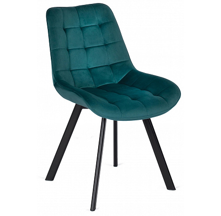 Židle RICK Tyrkysová Sametová