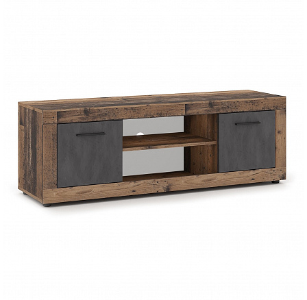TV skříňka BLAGO 140 cm Tmavý Dub/Grafit