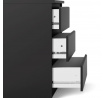 Komoda SIMPLICITY 078, Černý mat